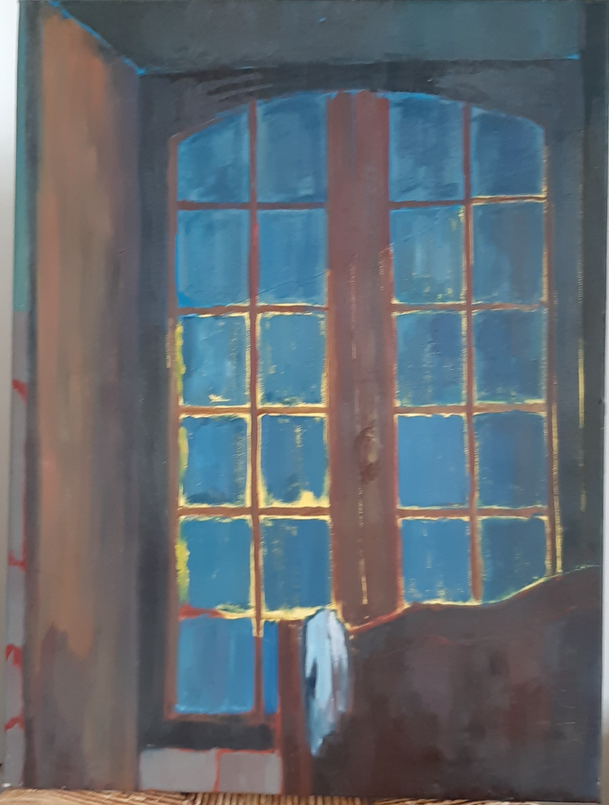 Hôtes et artistes en poitou - La fenêtre - Huile sur Toile