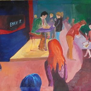 Hôtes et artistes en poitou - Salon de L'Etudiant - Huile sur Toile
